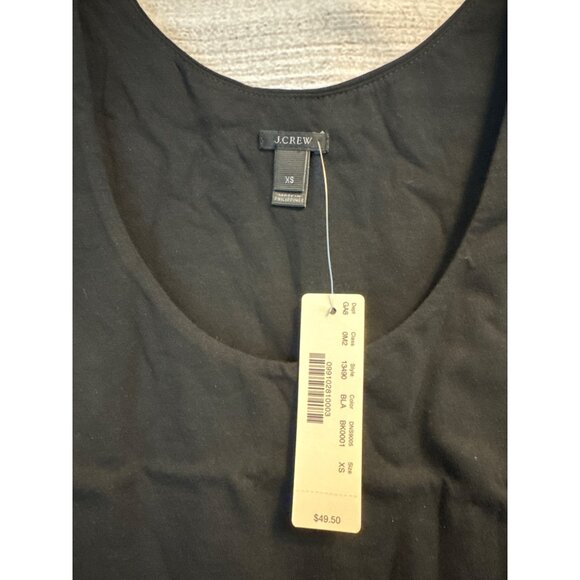 NWT J.Crew Black Tank Top Size XS - Picture 2 of 3